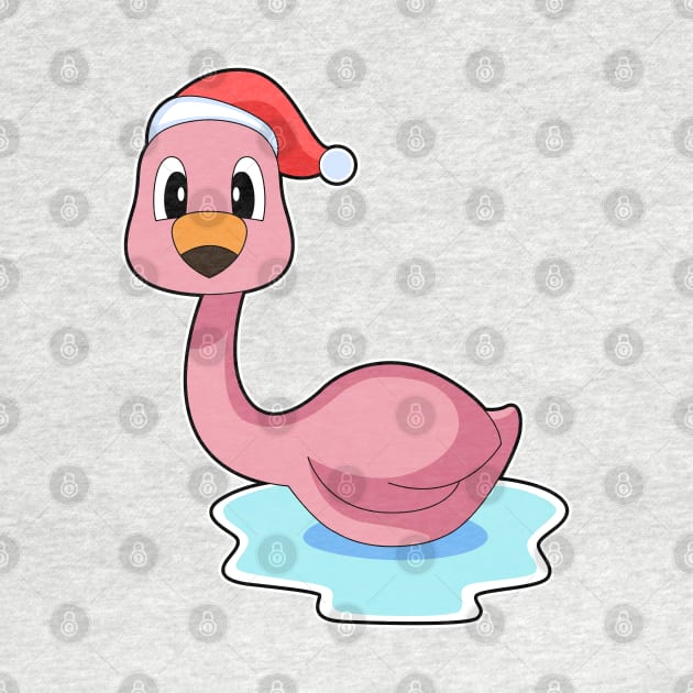 Flamingo Christmas Christmas hat by Markus Schnabel